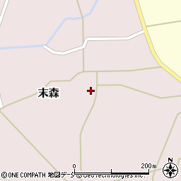 福島県浪江町（双葉郡）末森（西前畑）周辺の地図