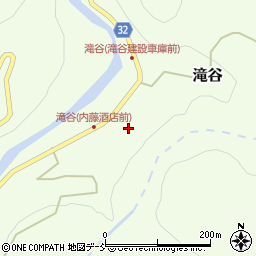 福島県三島町（大沼郡）滝谷（居平）周辺の地図