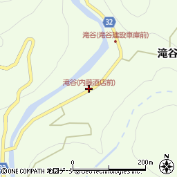 滝谷(内藤酒店前)周辺の地図