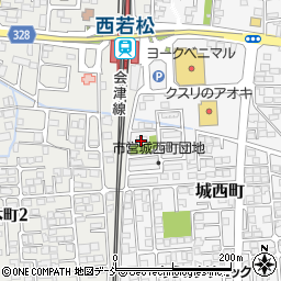 福島県会津若松市城西町7-44周辺の地図