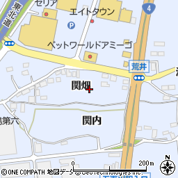福島県本宮市荒井関畑周辺の地図