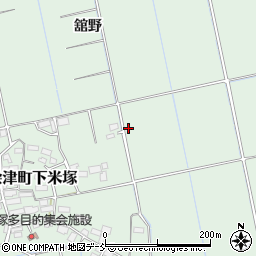 福島県会津若松市北会津町下米塚小姓周辺の地図