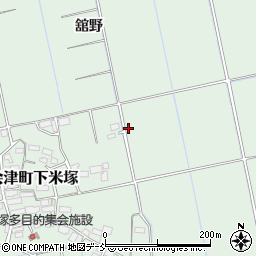 福島県会津若松市北会津町下米塚（小姓）周辺の地図