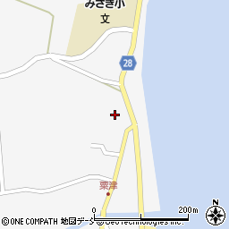 石川県珠洲市三崎町粟津ハ80周辺の地図