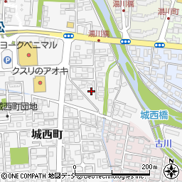 福島県会津若松市城西町2-66周辺の地図