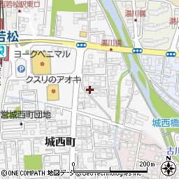 福島県会津若松市城西町2-63周辺の地図
