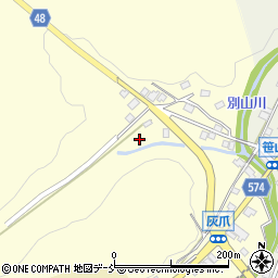 新潟県柏崎市西山町灰爪周辺の地図