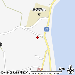 石川県珠洲市三崎町粟津ハ5周辺の地図