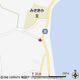 石川県珠洲市三崎町粟津ハ1-1周辺の地図