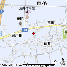 福島県本宮市荒井瀬戸田111周辺の地図