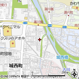 福島県会津若松市城西町2-17周辺の地図