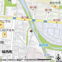 福島県会津若松市城西町1-1周辺の地図