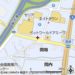 福島県本宮市荒井小切周辺の地図