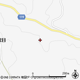 福島県田村郡三春町実沢大沢目周辺の地図