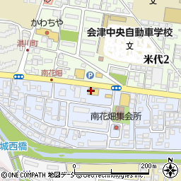 眼鏡市場会津若松花畑店周辺の地図