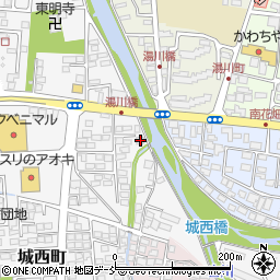 福島県会津若松市城西町2-14周辺の地図