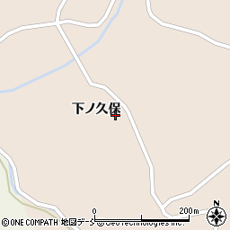 福島県田村市船引町長外路下ノ久保周辺の地図