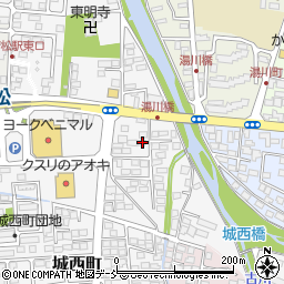 福島県会津若松市城西町2-42周辺の地図