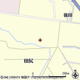 福島県浪江町（双葉郡）田尻（神内）周辺の地図