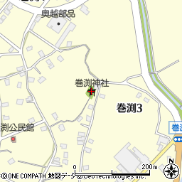 巻渕神社周辺の地図