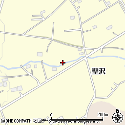 福島県浪江町（双葉郡）田尻（聖沢）周辺の地図