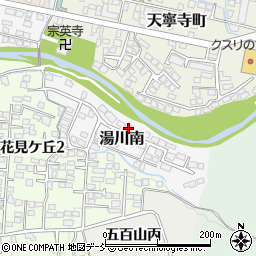 福島県会津若松市湯川南1-24周辺の地図