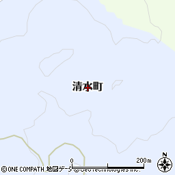 石川県珠洲市清水町周辺の地図