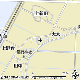 福島県本宮市仁井田大木14周辺の地図