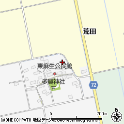 〒965-0134 福島県会津若松市北会津町東麻生の地図