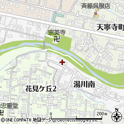 福島県会津若松市湯川南1-12周辺の地図
