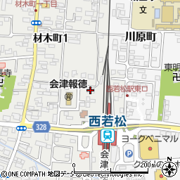 会津鉄道周辺の地図