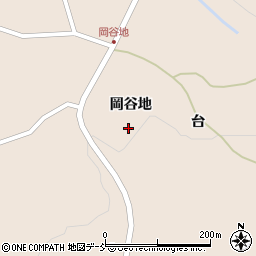 福島県田村市船引町長外路岡谷地周辺の地図