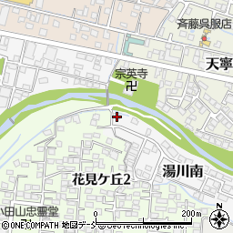 福島県会津若松市湯川南1-4周辺の地図