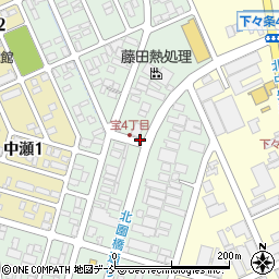 新潟県長岡市宝周辺の地図