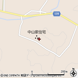 福島県田村郡三春町富沢山中周辺の地図