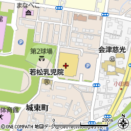 會津風雅堂周辺の地図
