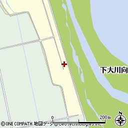 福島県会津若松市北会津町三本松下大川向周辺の地図