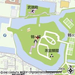 鶴ヶ城博物館周辺の地図
