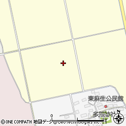福島県会津若松市北会津町中荒井（六百苅）周辺の地図