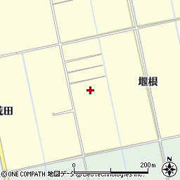 福島県会津若松市北会津町中荒井堰根周辺の地図