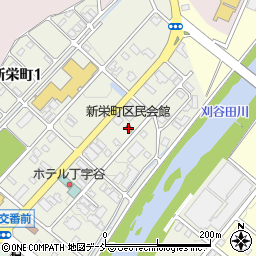 新栄町区民会館周辺の地図