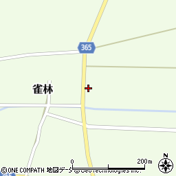 福島県会津美里町（大沼郡）雀林（安楽坊）周辺の地図