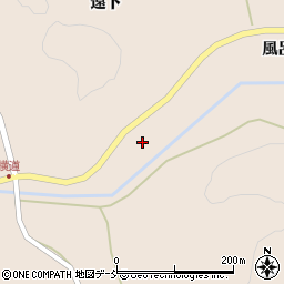 福島県田村市船引町横道風呂前周辺の地図