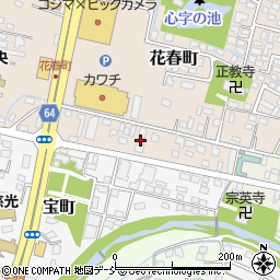 福島県会津若松市花春町6周辺の地図