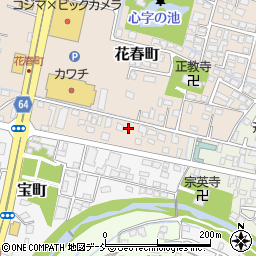福島県会津若松市花春町6-46周辺の地図