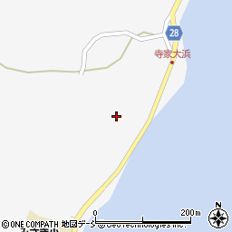 石川県珠洲市三崎町寺家ホ周辺の地図