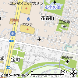 福島県会津若松市花春町6-50周辺の地図