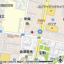 福島県会津若松市花春町1周辺の地図