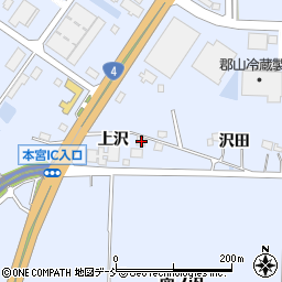 福島県本宮市荒井上沢34-3周辺の地図
