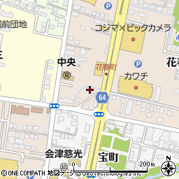 福島県会津若松市花春町1-25周辺の地図